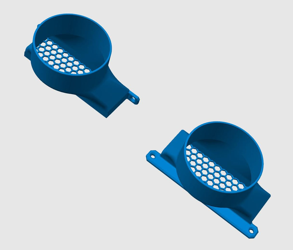Fume Extractor Intake Duct | 4" Hose | 3D Print File