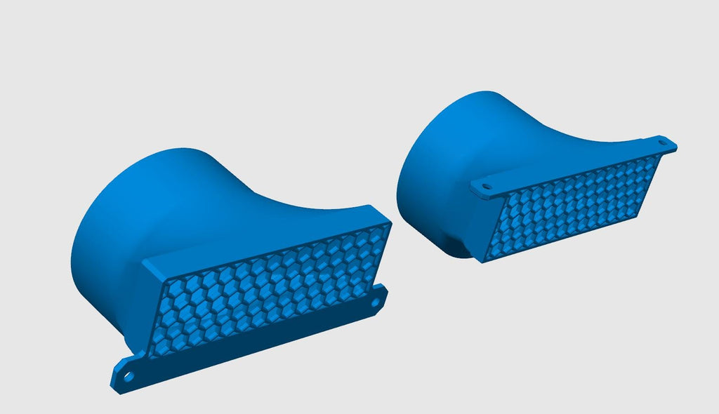 3D printed fume extractor intake duct for 4 inch hose